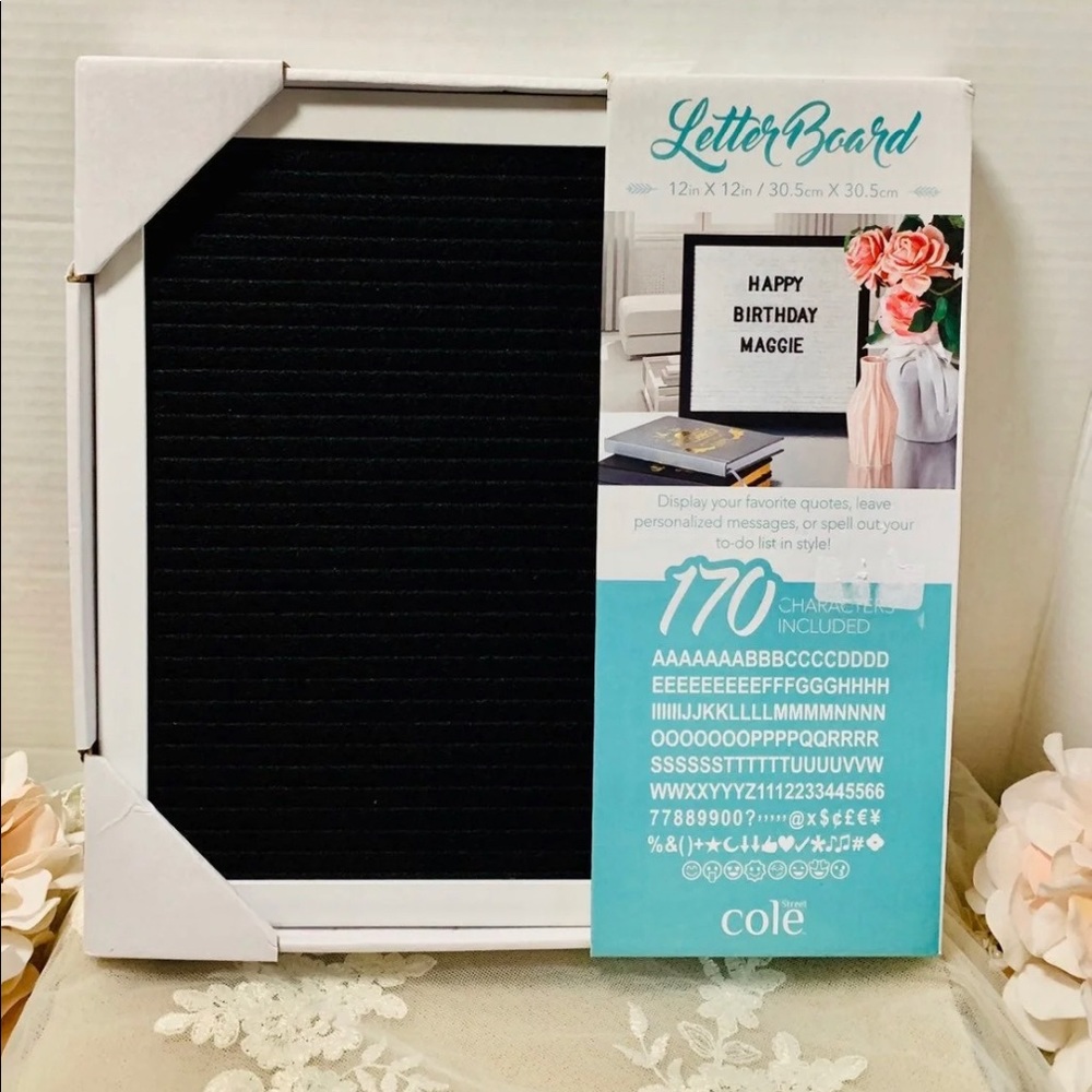 NEW! COLE DISPLAY 170 CHARACTER LETTER BOARD